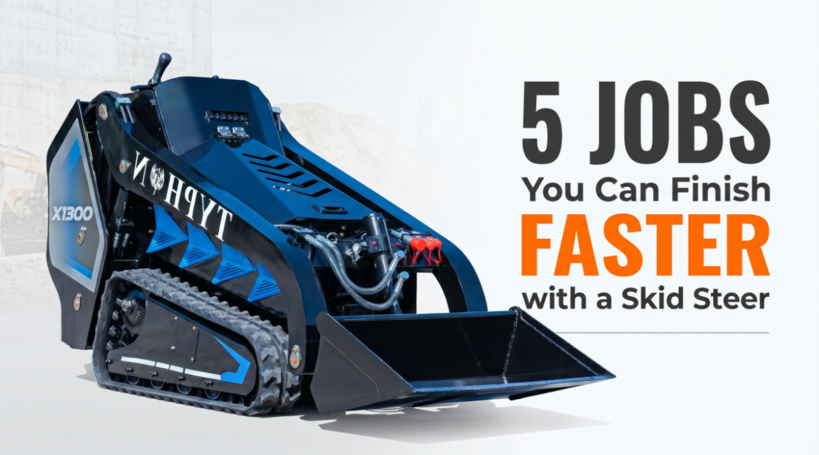 5 Jobs You Can Finish Faster with a Skid Steer