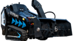 1100mm Hydraulic Snow Blower Attachment for TYPHON STOMP X1300 & STOMP 509 Mini Skid Steers